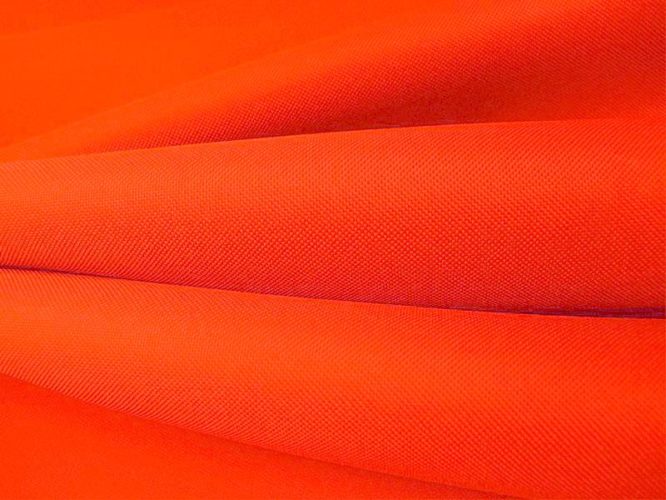 Poliészter szövet PVC bevonattal 6/3 1002 neon narancssárga 1 m 1