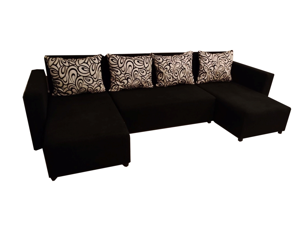 Szabrina U alakú sarok kanapé ágyazható 278x130cm-es fekvőfelülettel 1